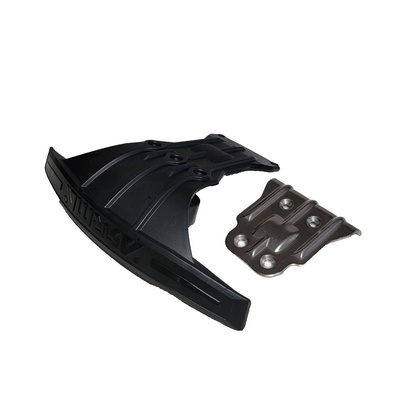 Arrma Kraton 6s Exb V6 Front Super Basher Bumper & Rear Metal Steel Skid Plate