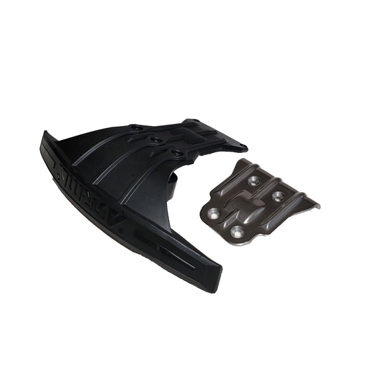 Arrma Kraton 6s Exb V6 Front Super Basher Bumper & Rear Metal Steel Skid Plate