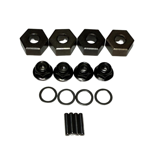 Fits Traxxas Rally 4x4 VXL Extreme Heavy Duty 12mm Wheel Hexes Slash 9069 (4)