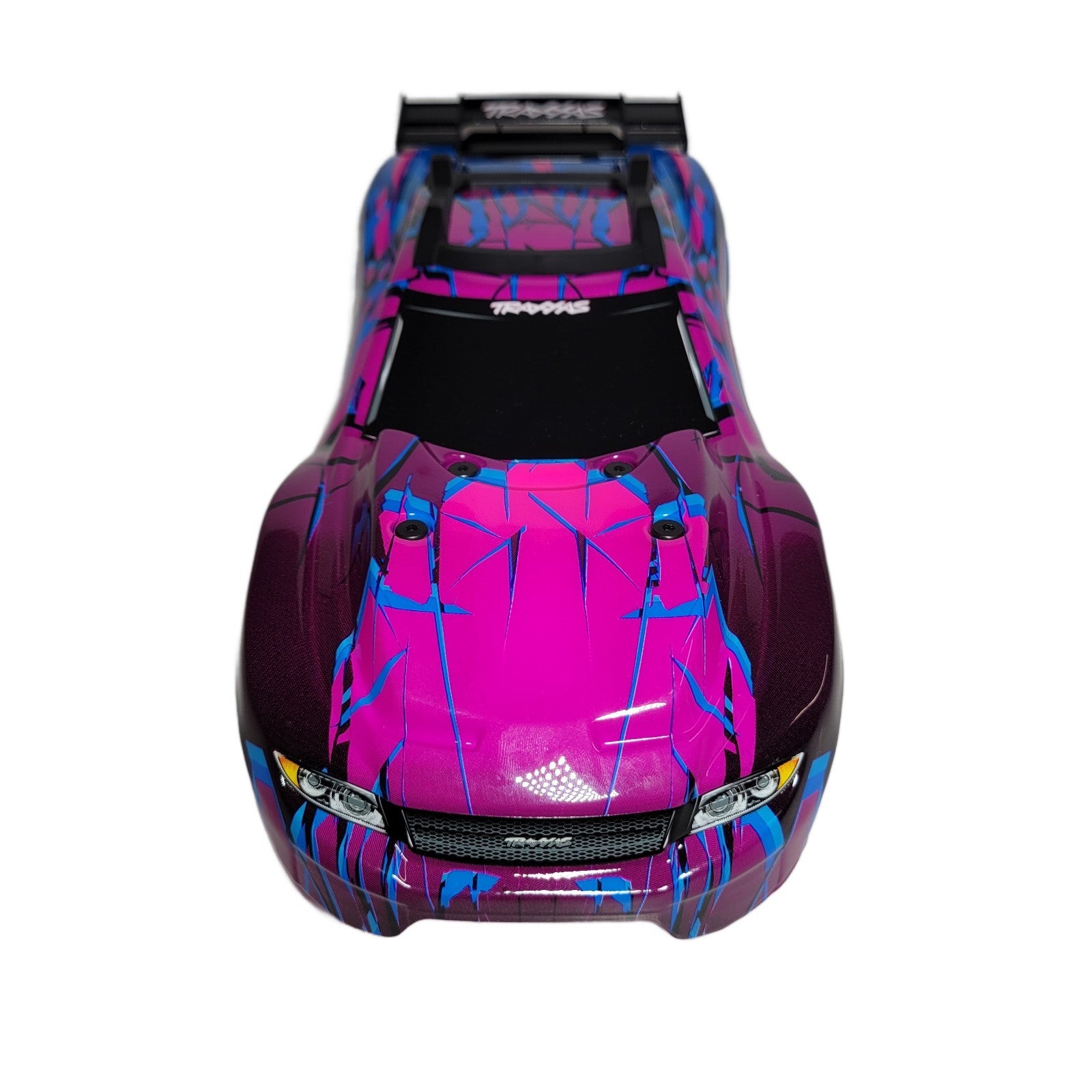 Fits Traxxas Rustler 4X4 VX3 Purple Blue Body NEW ClipLess Mount (ONLY FITS VX3)