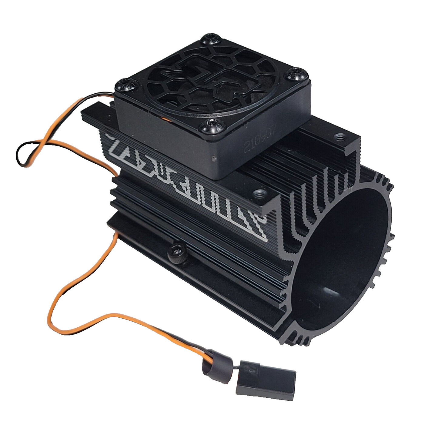 Arrma Kraton 6s EXB Heatsink & Cooling Fan Black Aluminum / BLX Notorious 6s