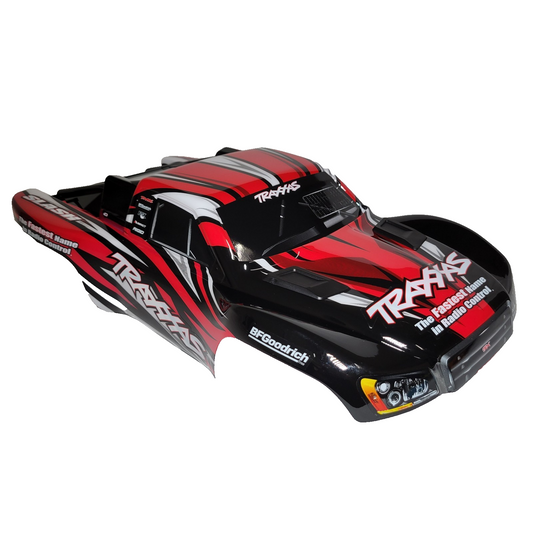 Fits Traxxas 1/10 Slash Red Black Body w/ Clipless Mounts 4wd 2wd 4x4 VXL XL5