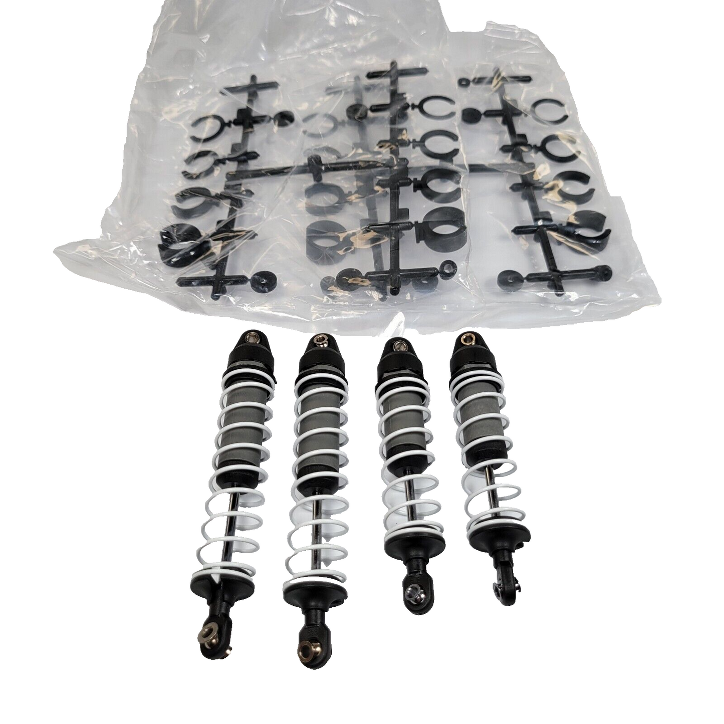 Fits Traxxas Rustler BL-2s 2wd Front Rear Shocks w Springs & Spacers XL-5 VXL