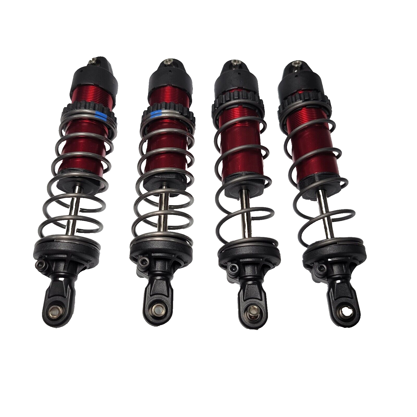 Fits Traxxas 1/10 Wide Maxx Shocks GT-Maxx RED Anodized Aluminum Springs 4s