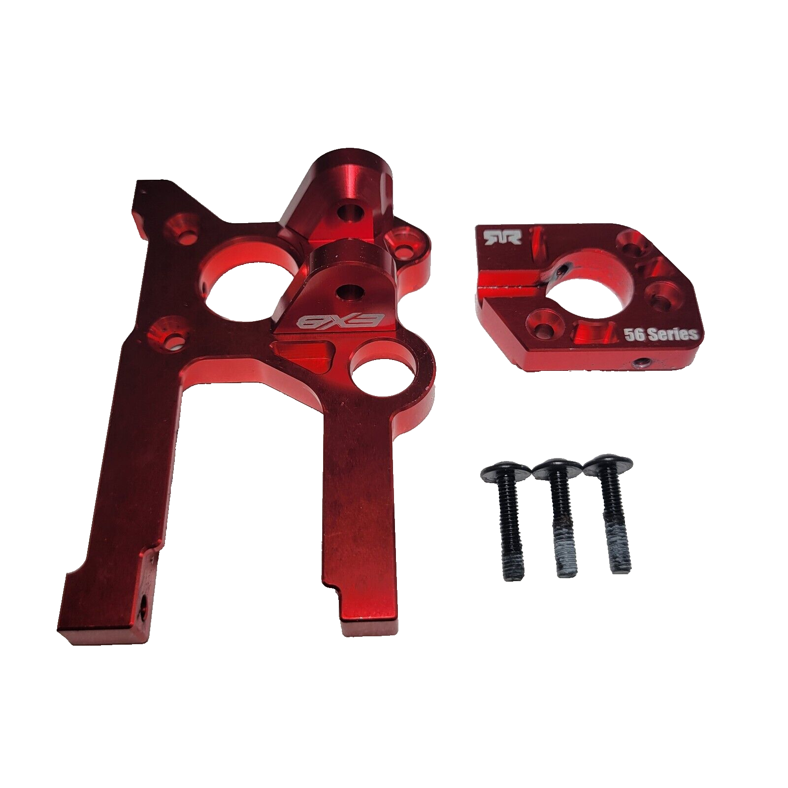 Arrma Kraton 8s EXB BLX Motor Mount Red Aluminum Sliding 56 Series Plate Outcast