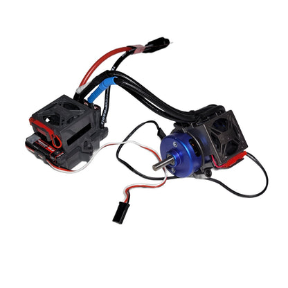 Fits Traxxas Rustler 4x4 VX3 Motor & ESC 3s /Fan Waterproof 3200KV Brushless 5mm