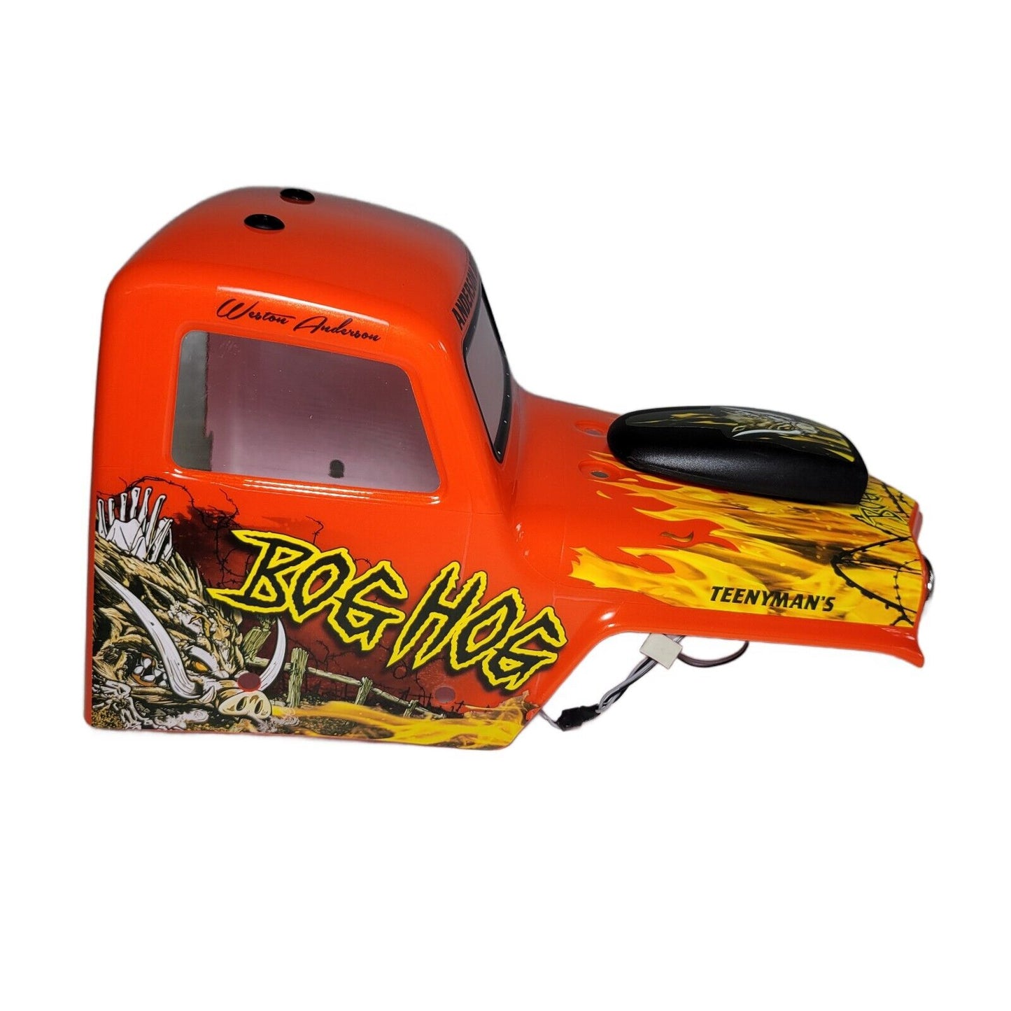 Losi LMT Bog Hog Body Factory Painted Orange Shell With LED Lights Mega Truck