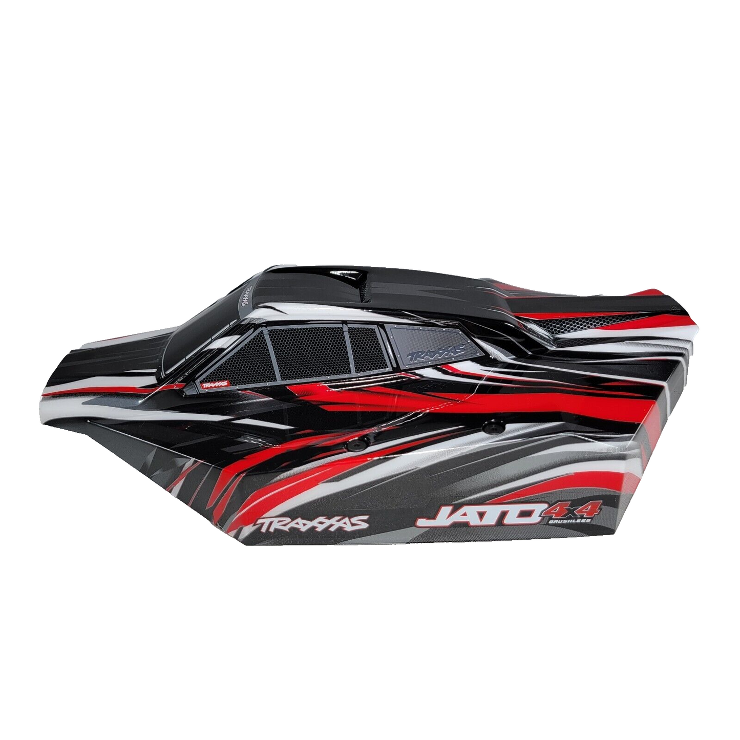 Fits Traxxas Jato 4x4 BL-2s Clipless Body Factory Painted Red & Decals 9018-RED