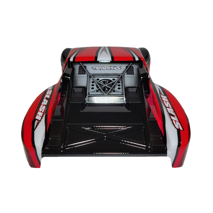 Fits Traxxas 1/10 Slash Red Black Body w/ Clipless Mounts 4wd 2wd 4x4 VXL XL5