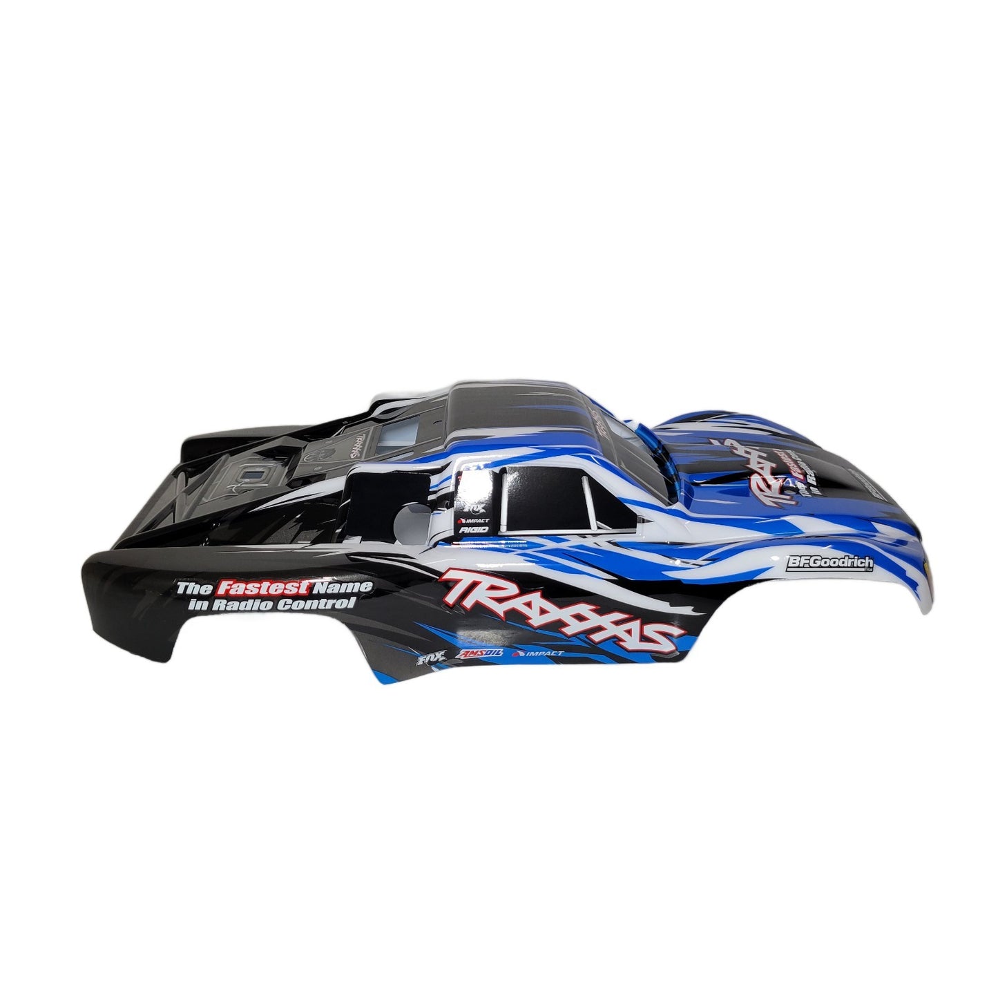 Fits Traxxas Slayer Pro 3.3 Body Blue & Black Factory Painted & Decals Nitro