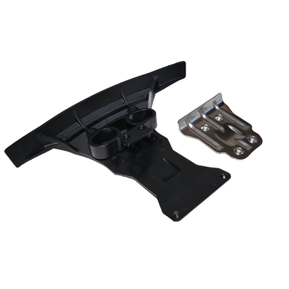 Arrma Kraton 6s Exb V6 Front Super Basher Bumper & Rear Metal Steel Skid Plate