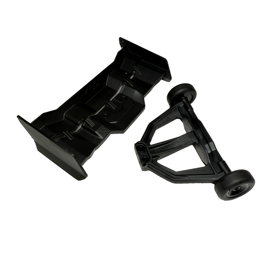 Fits Traxxas Mini XRT Wing / Spoiler & Wheelie Bar Black 1/16th 10718 10776