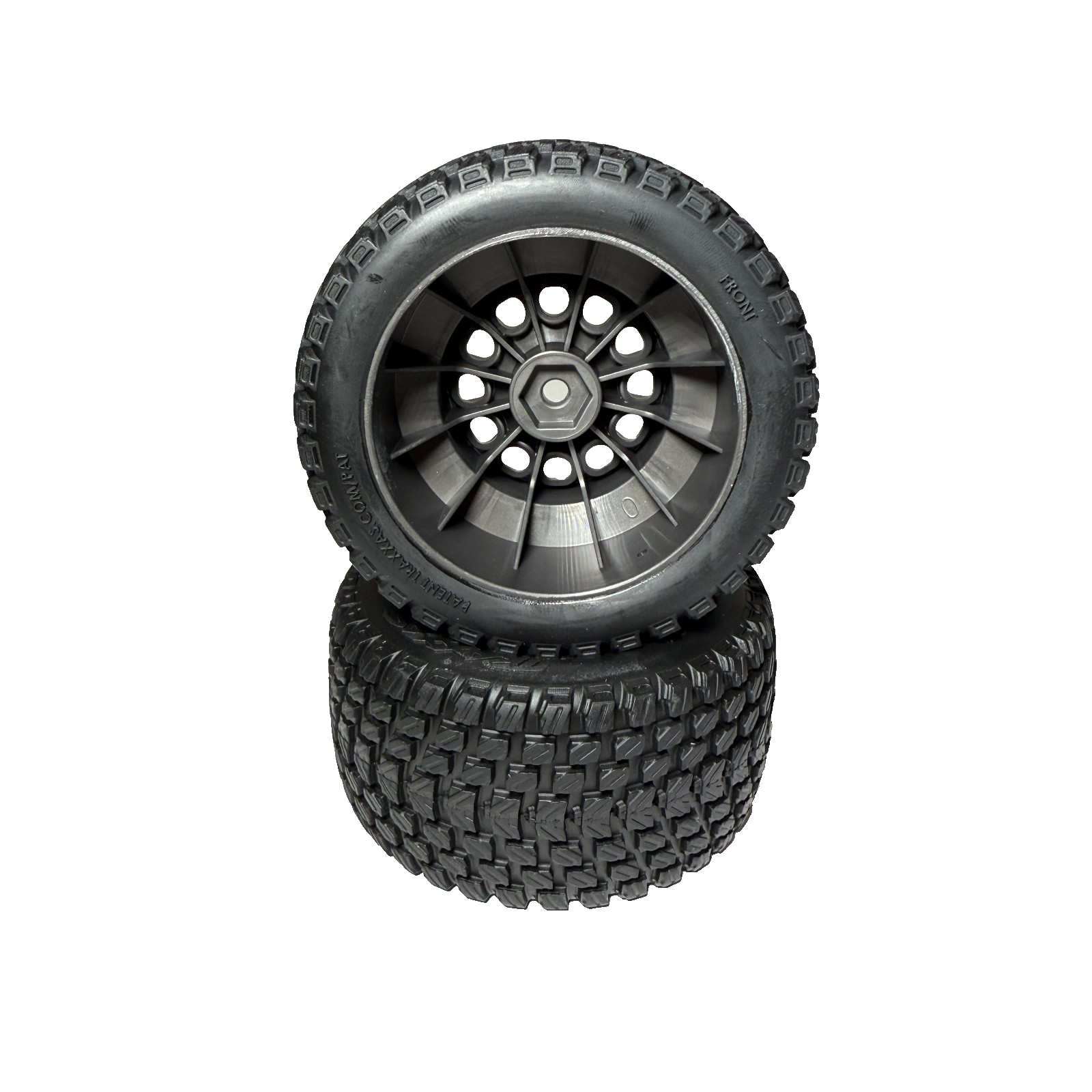 Fits Traxxas Mini XRT Gravix Tires & 12mm Grey Wheels Front & Rear 1/16th