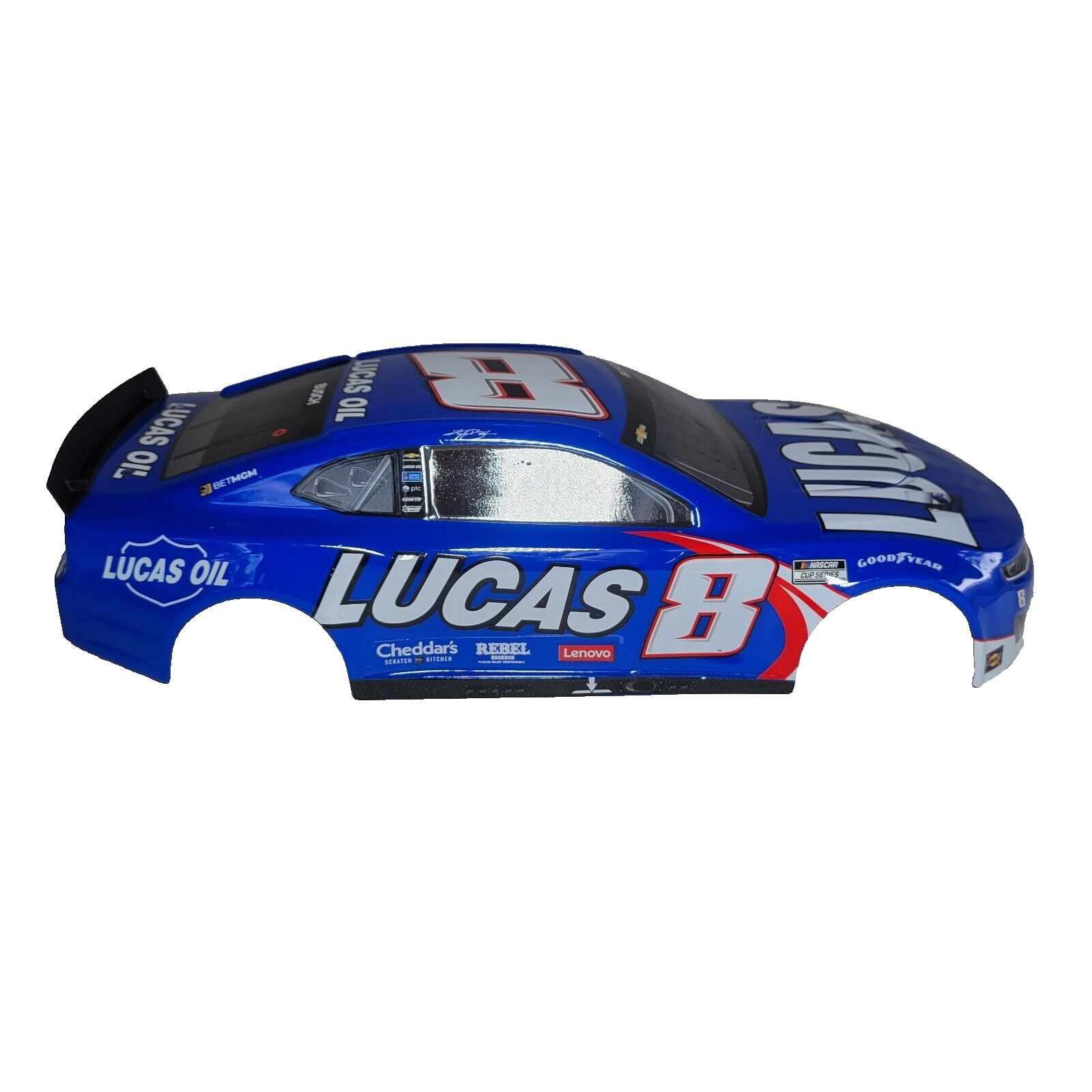 Losi Nascar Grom Body Factory Painted Blue White Busch #8 Lucas Oil Decals