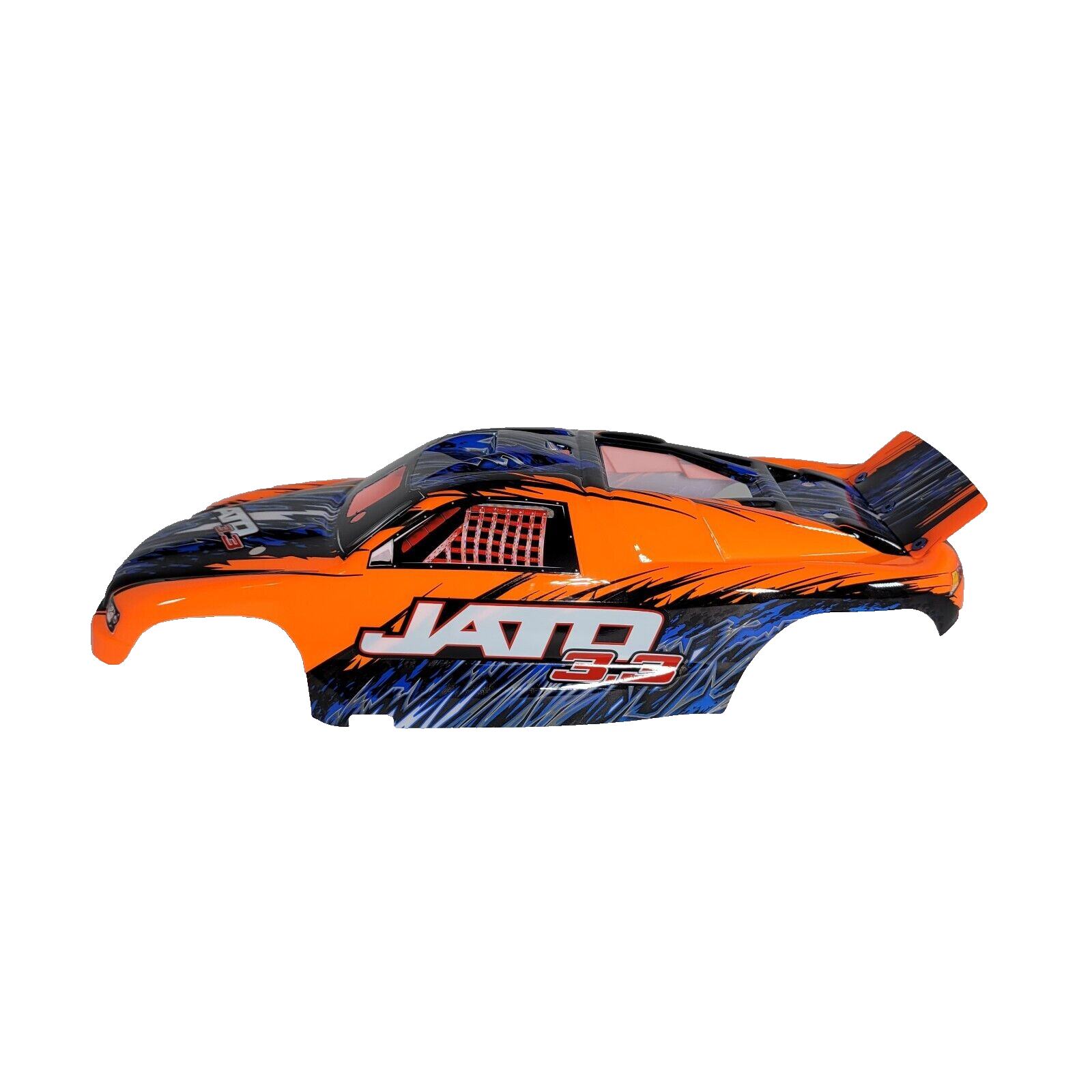 Fits Traxxas Jato 3.3 Orange Black Body ProGraphix Factory Painted w/ Decals