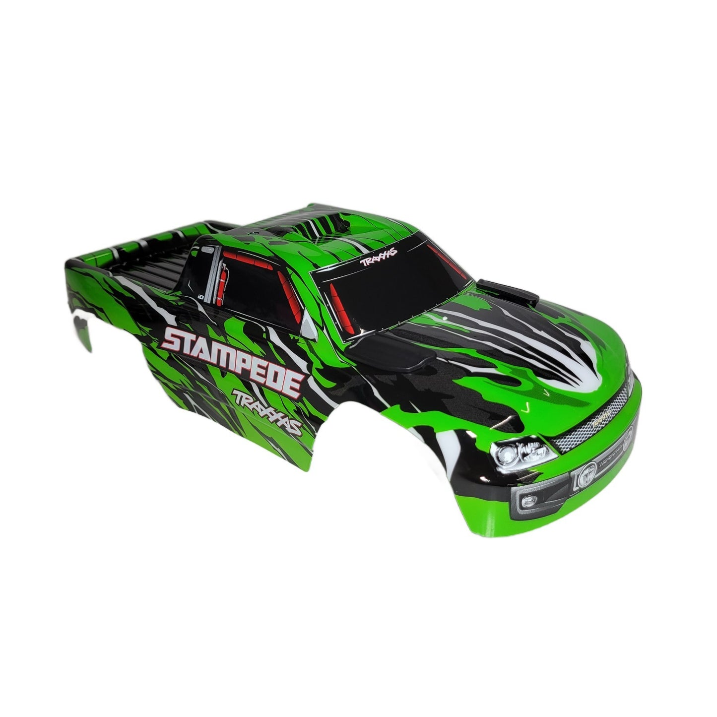 Fits Traxxas Stampede 2wd XL5 Clipless Body Shell Green Black Factory Painted