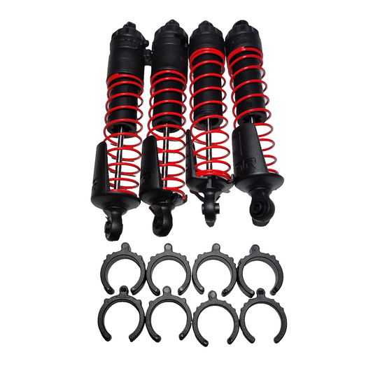 Arrma Quake Front & Rear Shocks Red Complete Springs 109mm & 116mm / Gorgon