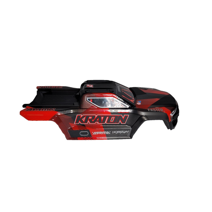 Arrma Mini Kraton 1/16th Body Factory Painted Red & Black Clipless ARA-2652
