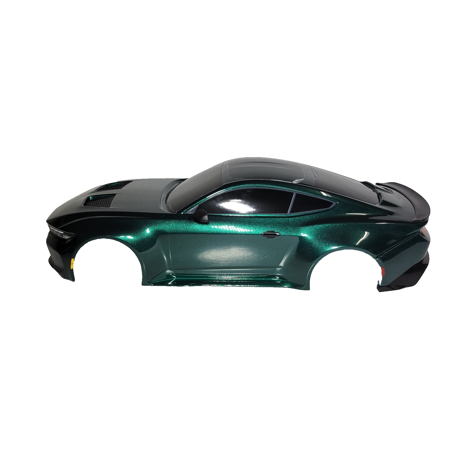 Fits Traxxas 4-Tec Drift Body Ford Mustang Clipless Factory Painted Green Decals