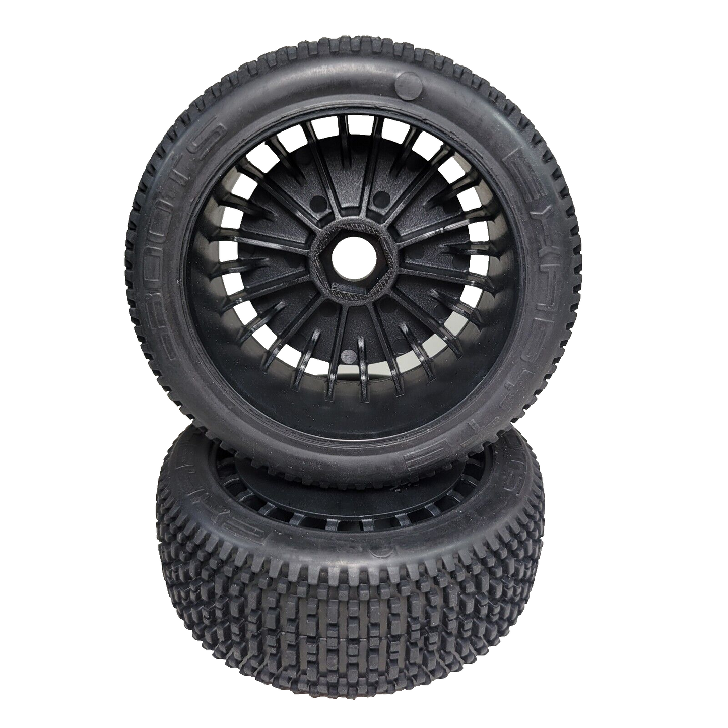 Arrma Typhon TLR Tires Dboots EXABYTE & 17mm Black Aero Dish Wheels /6S BLX