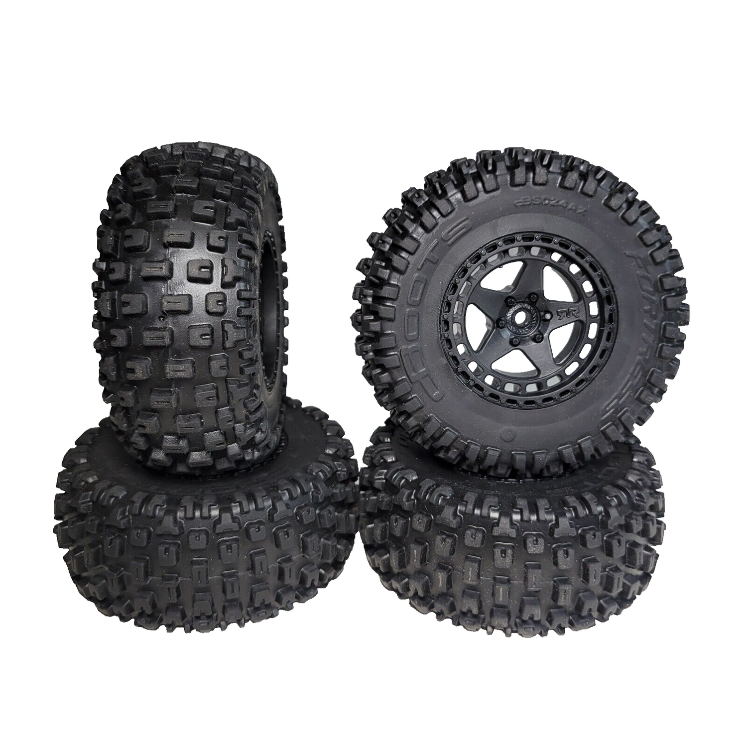 Arrma Senton 4x4 223S BLX V4 SC Tires & 14mm Wheels Glued DBoots Fortress / 4x2