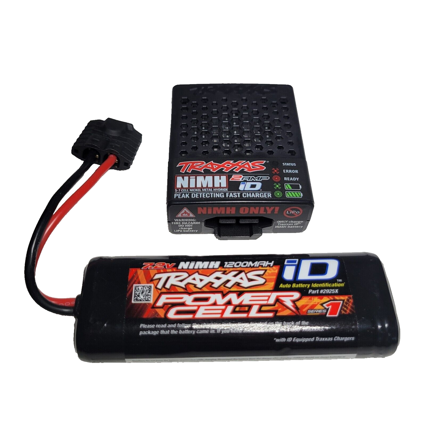 Fits Traxxas Slash 1/16 2 Amp USB-C Charger & 7.2v 6 Cell 1200mah Ni-MH Battery