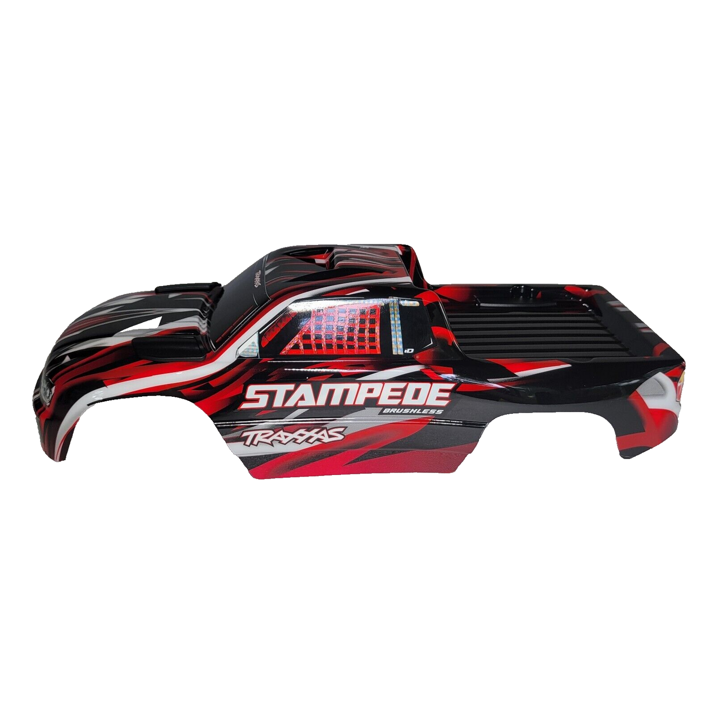 Fits Traxxas Stampede 2wd BL2s Clipless Body Shell Red Black Factory Painted