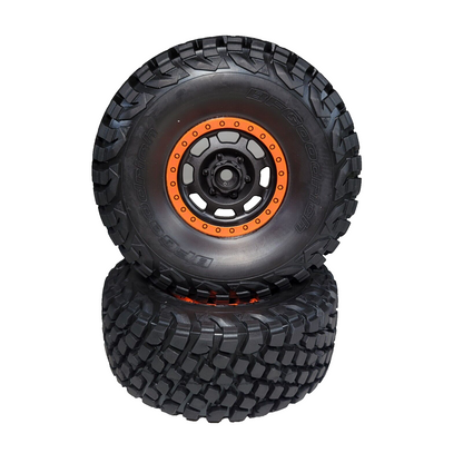 Fits Traxxas Unlimited Desert Racer UDR Baja KR3 Tires & 17mm Wheels Orange