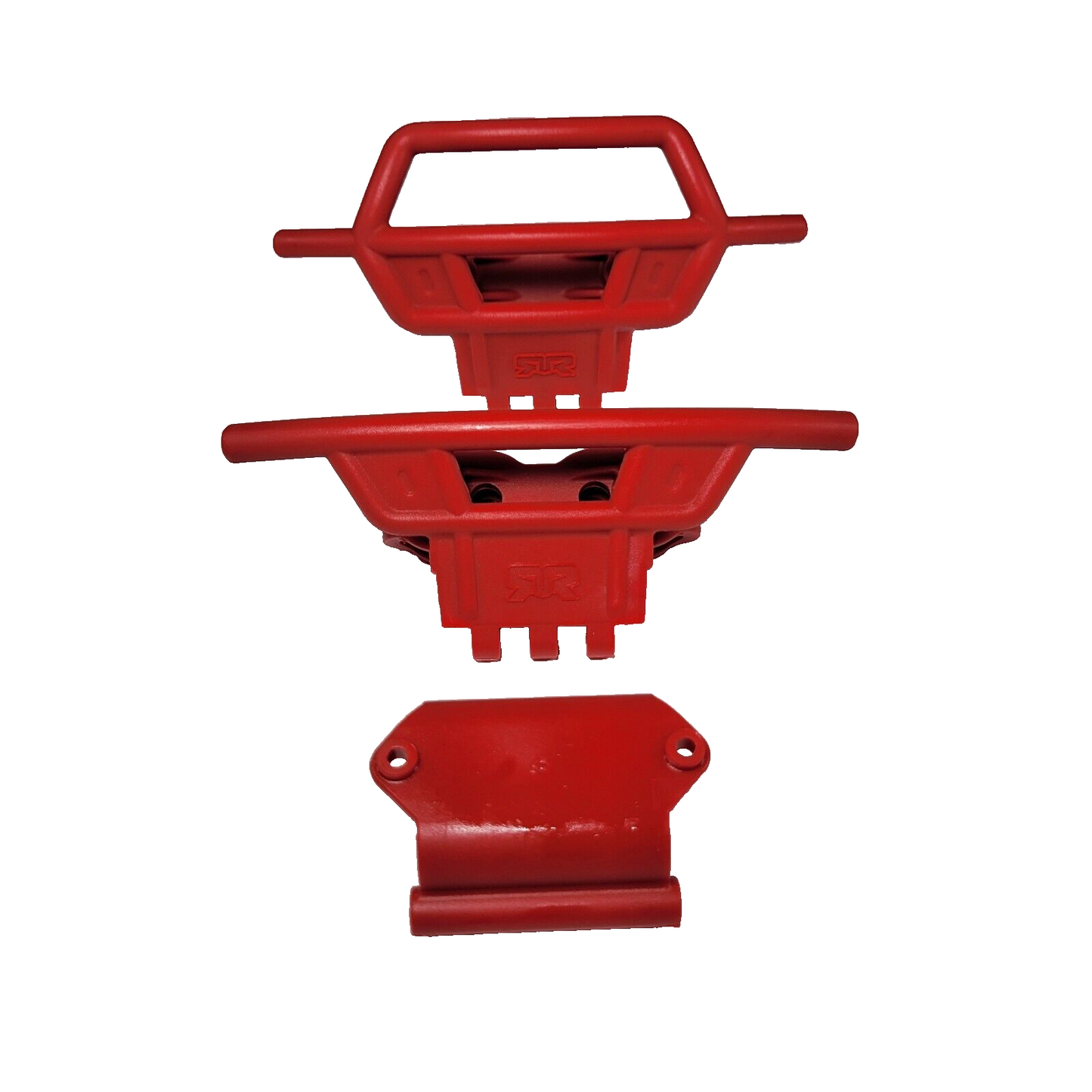 Arrma Quake Front & Rear Skid Plates Bumpers Red Mount Battery Door Tray /Gorgon