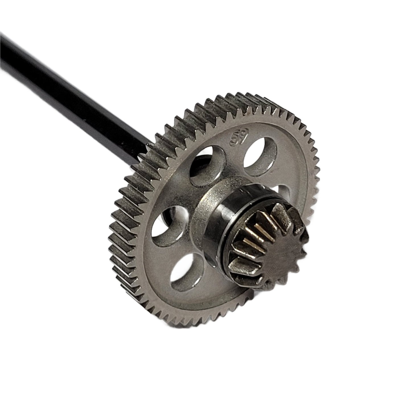 Losi Asphalt Late Model Input Gears Center Driveshaft 59T Metal Spur & Bearings
