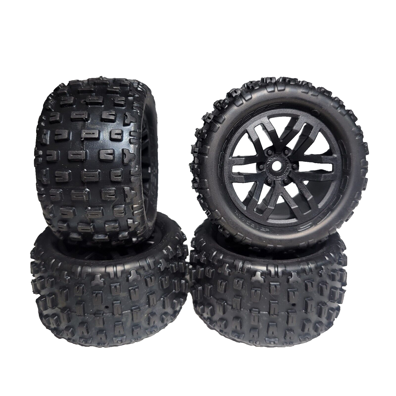 Arrma Granite Grom 1/18th Tires Dboots Fortress & Black 12mm Wheels ARA550112