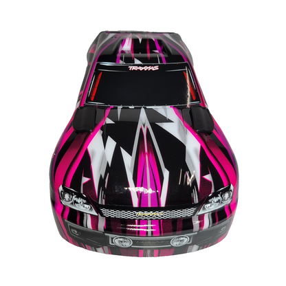 Fits Traxxas Stampede 2wd BL2s Clipless Body Shell Pink Black Factory Painted