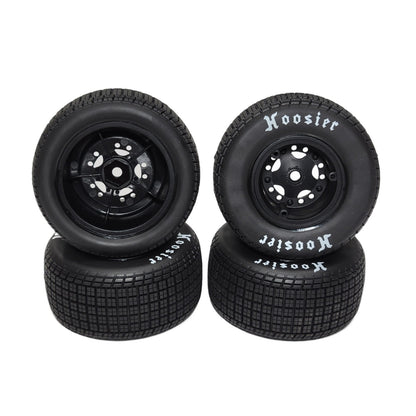 Losi 22s Late Model Hoosier Soft Tires & Wheels 12mm Front & Rear DLM LOS-4247