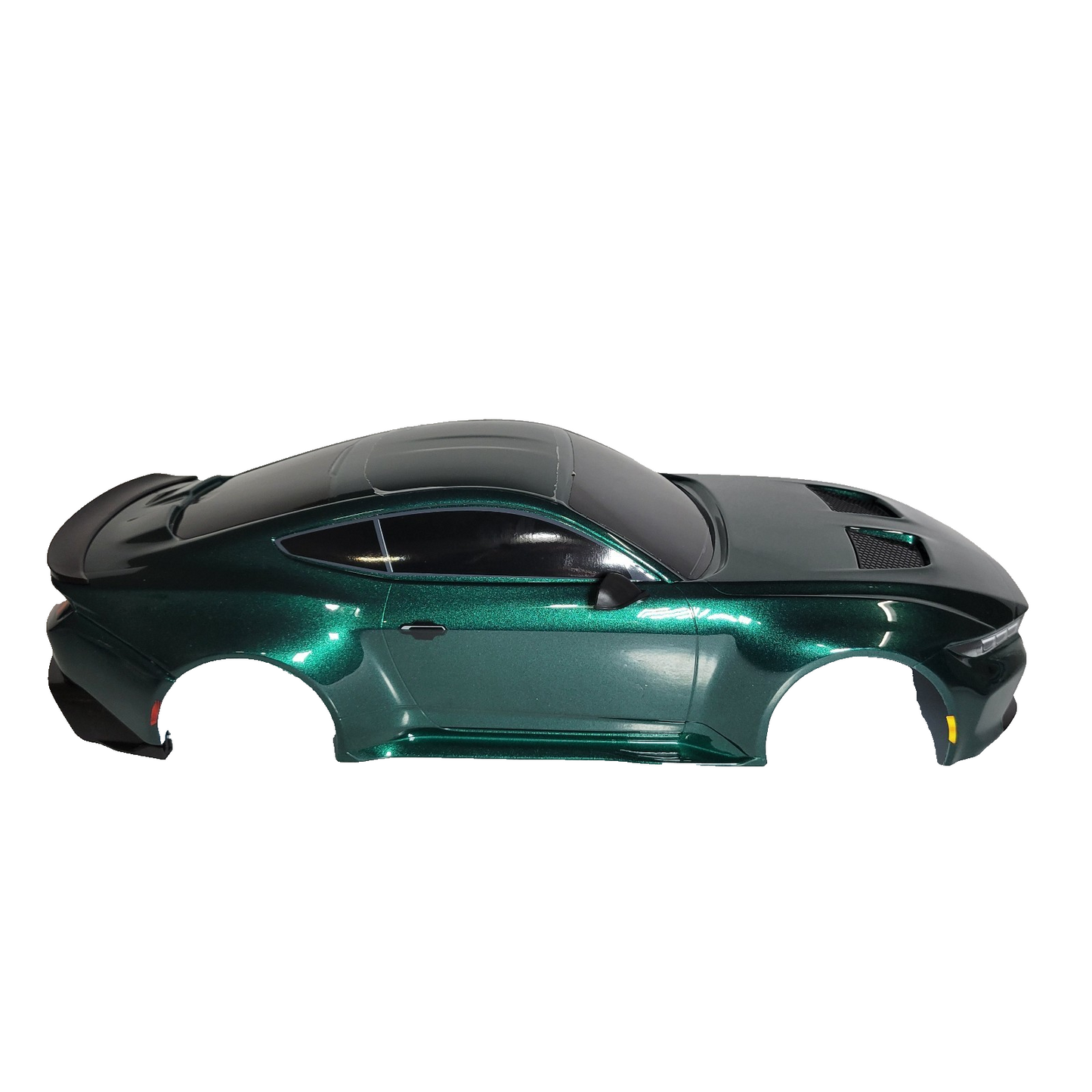 Fits Traxxas 4-Tec Drift Body Ford Mustang Clipless Factory Painted Green Decals