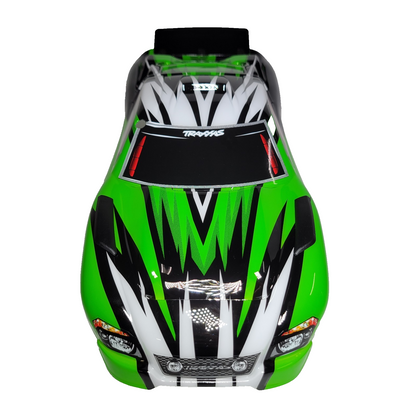 Fits Traxxas 2wd Rustler XL5 Clipless Body Green Blue Factory Painted Decal BL2s