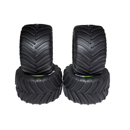 Arrma Gorgon Grom 1/16th Tires dBoots Chevron MT & 12mm Green Wheels Quake Grom