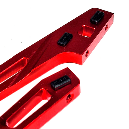 Arrma Kraton 6s EXB Chassis Braces / Supports Red Aluminum V2 & Mounts