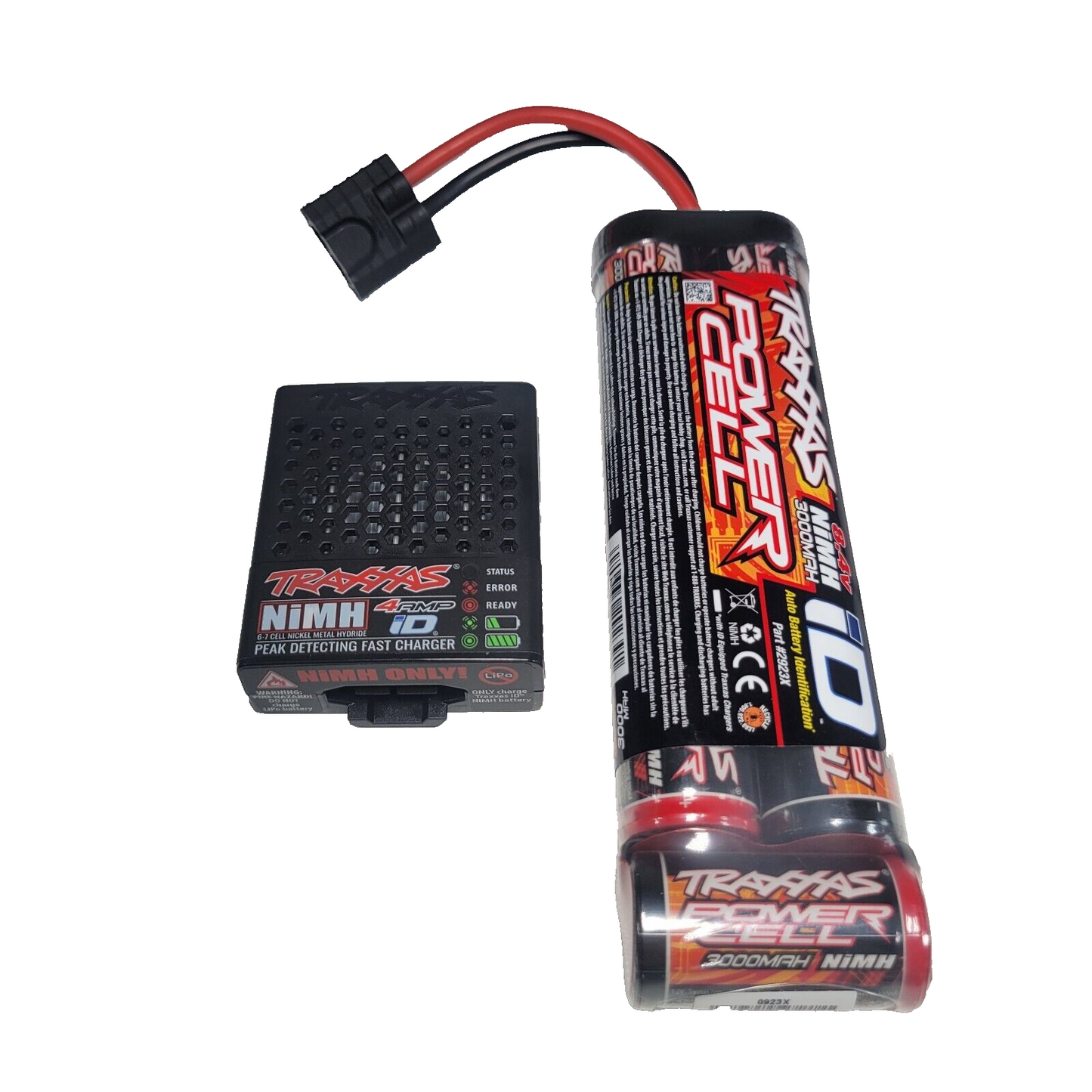 Fits Traxxas 7-Cell NIMH Battery 3000MAH & 4 Amp USB-C Charger Raptor 2982 2923X