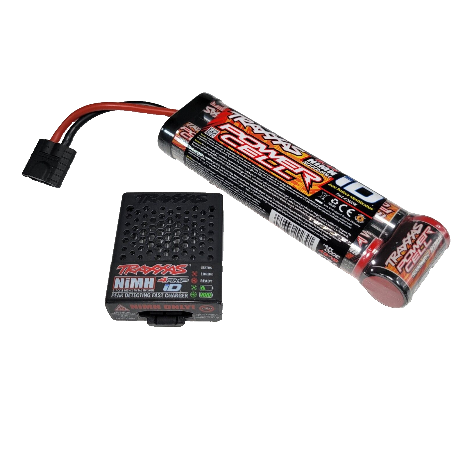 Fits Traxxas 7-Cell NIMH Battery 3000MAH 4 Amp USB-C Charger 2982 2923X Slash