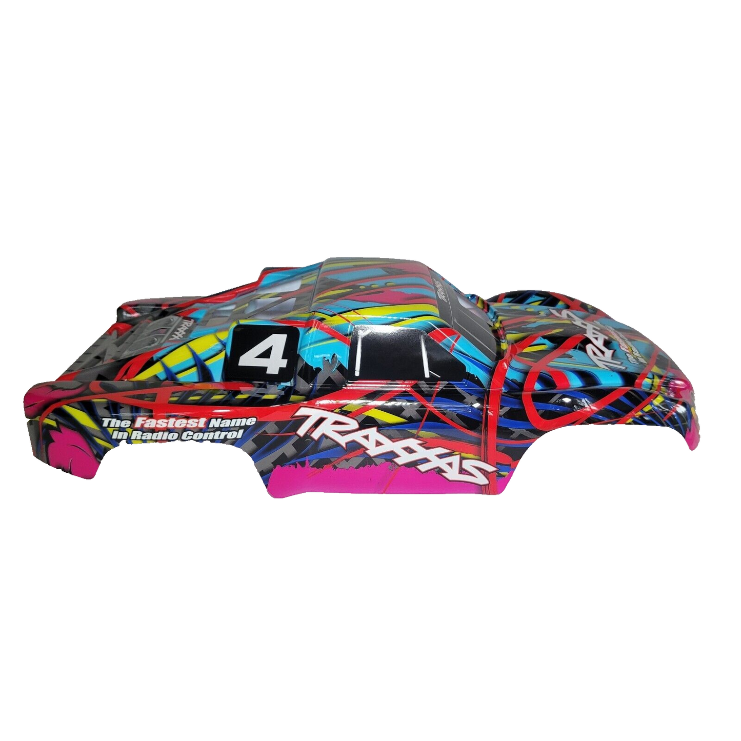 Fits Traxxas NITRO Slash 3.3 2wd Body Shell Hawaiian Blue Pink Painted Decal