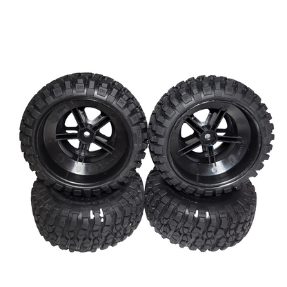 For Traxxas 2wd Slash BF Goodrich Tires Mud Terrain 12mm Black Wheels Front Rear