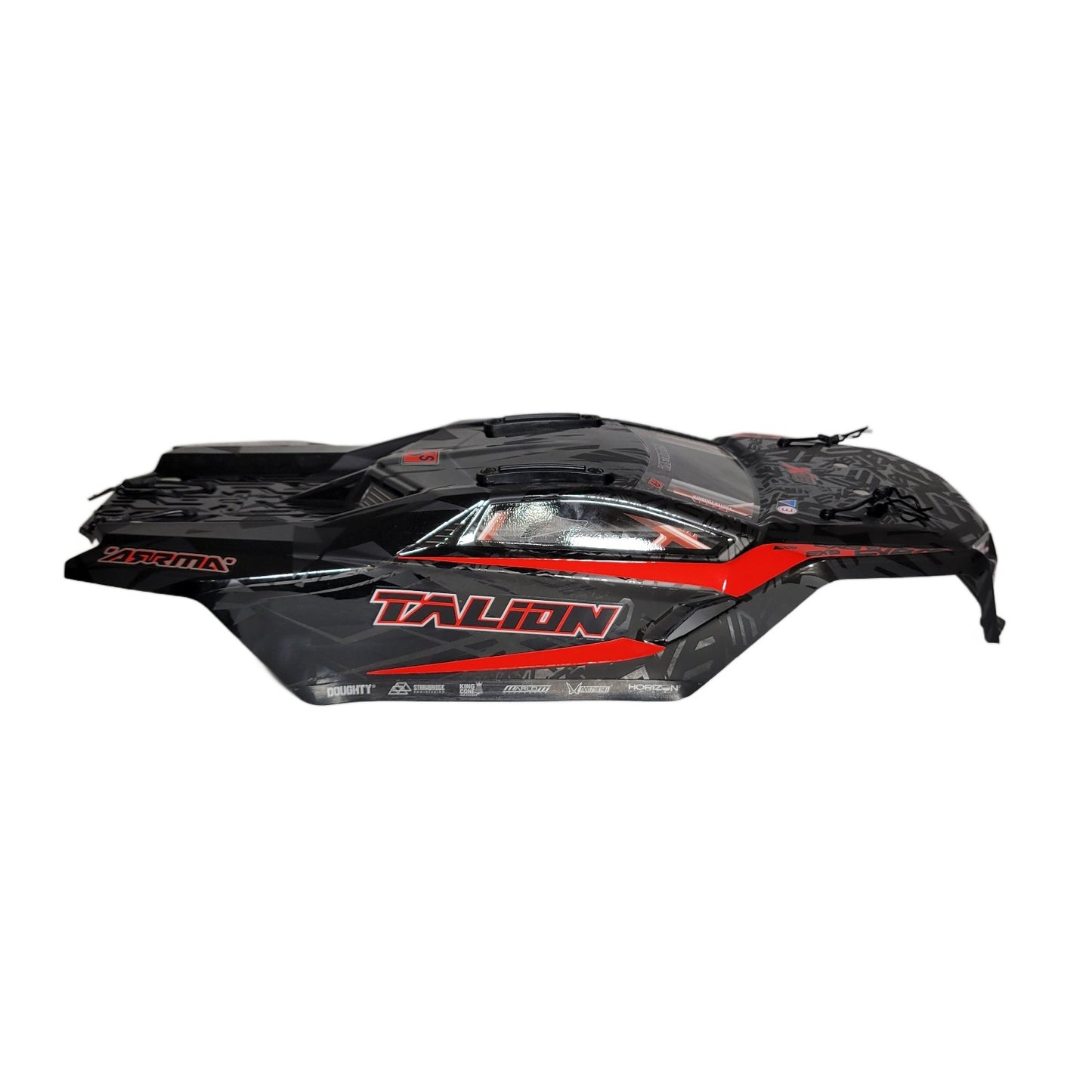 Arrma Talion 6s EXB V6 Body Factory Painted Black Red Decaled ARA-3406