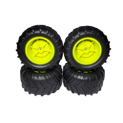 Arrma Gorgon dBoots Chevron MT Glued Tires Yellow 14mm Hex Wheels 1/10 ARA-2536