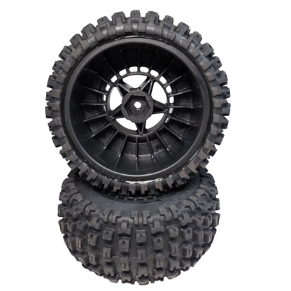 Arrma Senton 4x2 / 4x4 Tires & 14mm Wheels Glued DBoots Fortress Mega BLX 550042