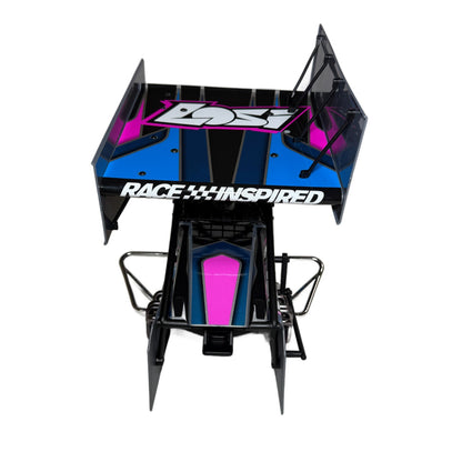 Losi 22s Sprint Body Factory Decaled Pink Blue Cage Interior Driver Bumpers