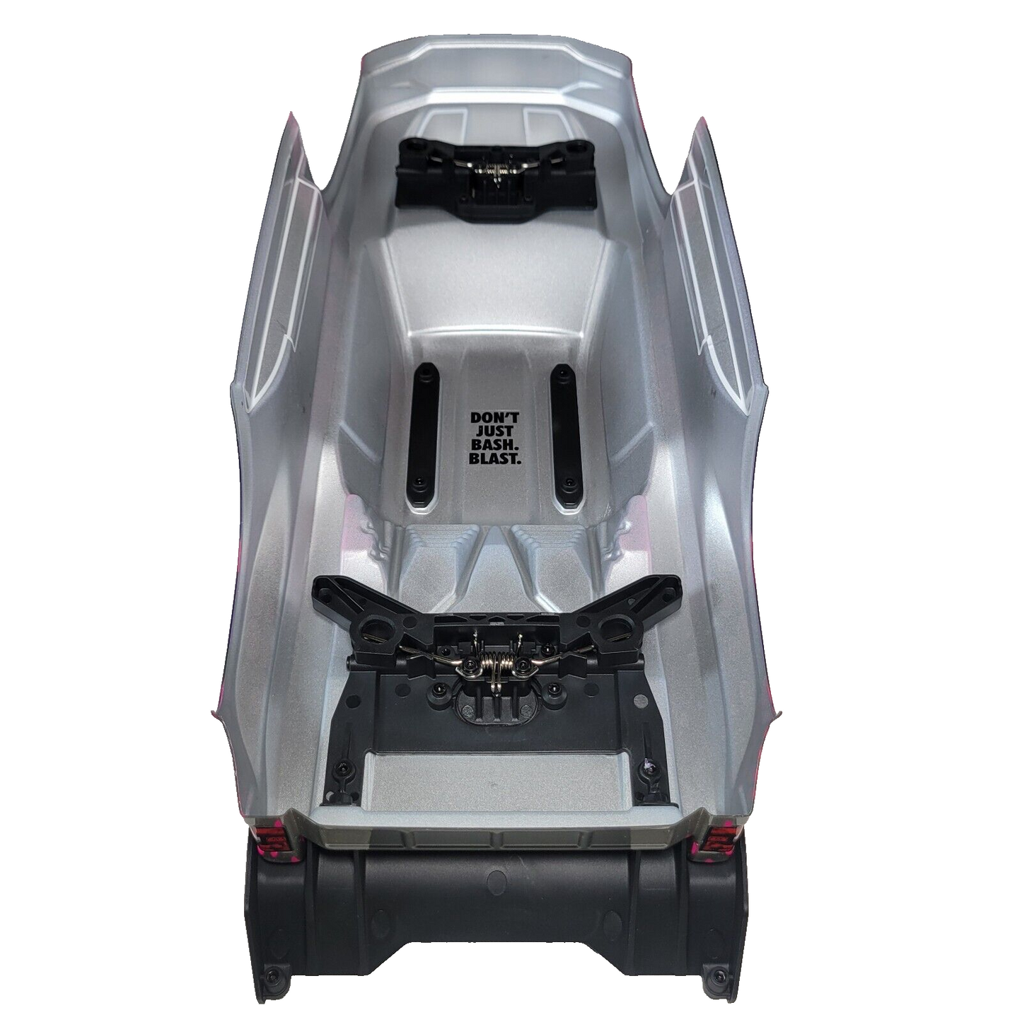 Arrma Vorteks 223S 4x4 v4 BLX Clipless Body Shell Red Silver Painted / Spoiler