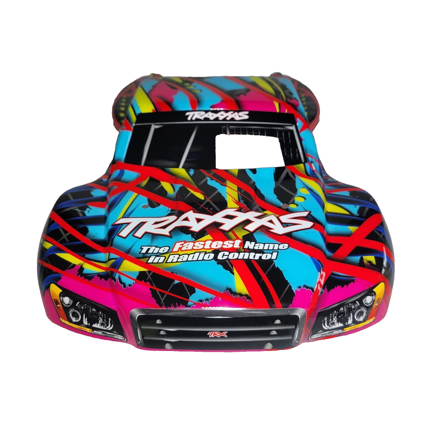 Fits Traxxas NITRO Slash 3.3 2wd Body Shell Hawaiian Blue Pink Painted Decal