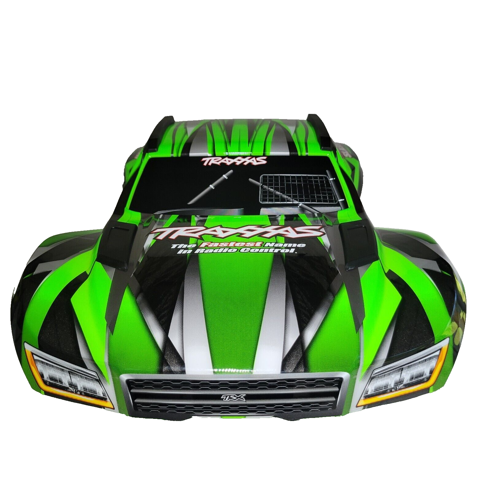 Fits Traxxas Maxx Slash Body Green Black Clipless Factory Painted Decals 10211