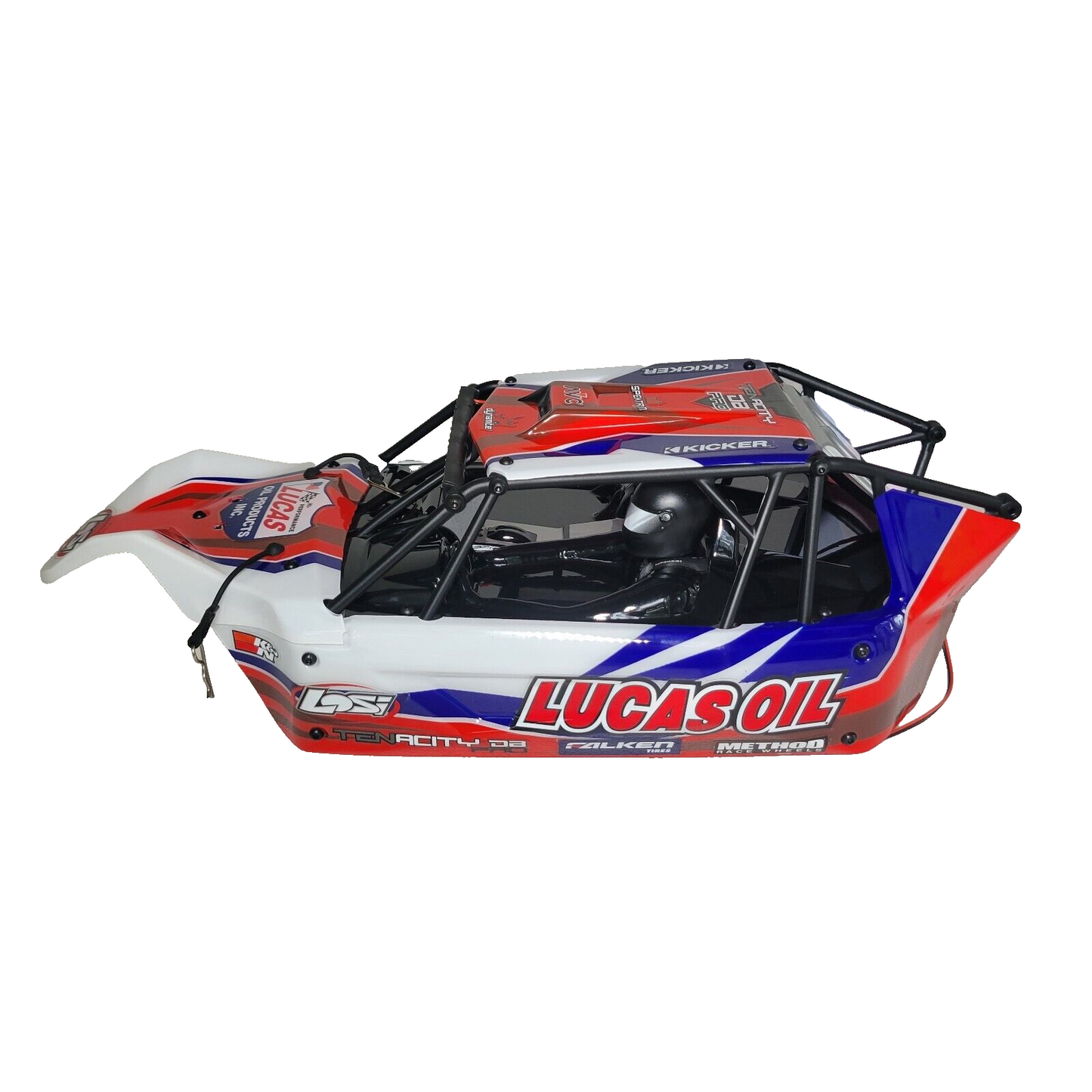 Losi Tenacity DB Pro Lucas Oil Body Rollcage LED Light Bar Rear Wing / Spoiler