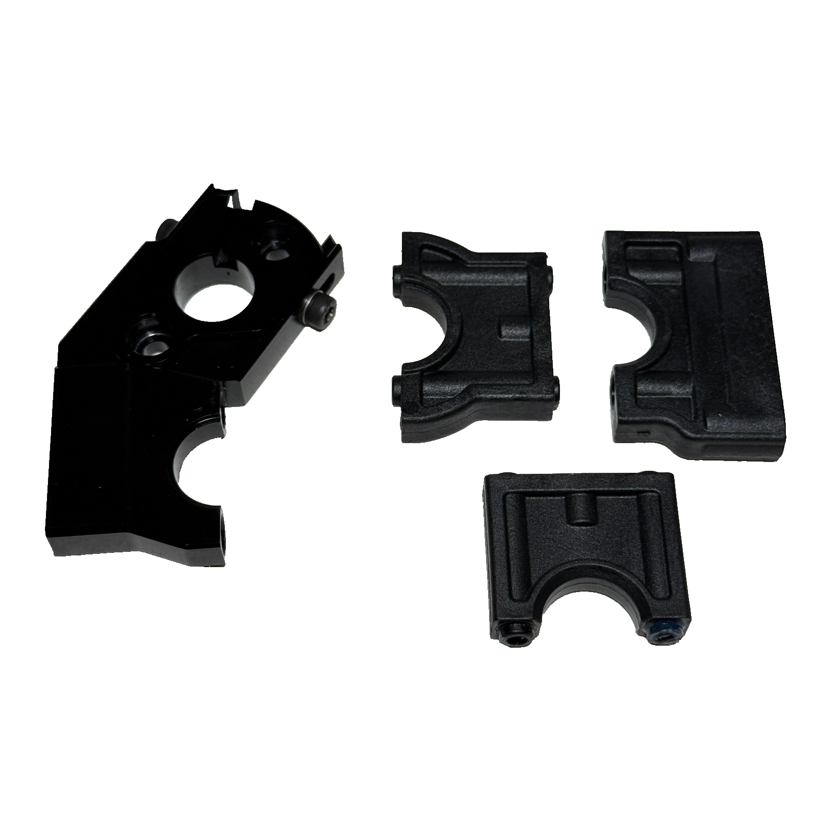 Losi 8ight-X Super Lasernut Aluminum Motor Mount & Plastic Center Diff Mount